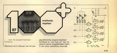 snelheidsregelaar - …voor de programmeerbare lichtshow