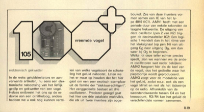 vreemde vogel - elektronisch gekwetter