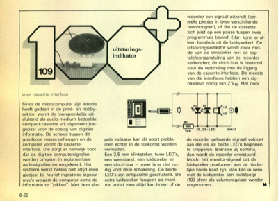 uitsturingsindikator - voor cassette-interface