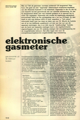 elektronische gasmeter - gas-tronomie uit de Elektuur-keuken