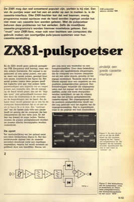 ZX81-pulspoetser - eindelijk een goede cassette-interface