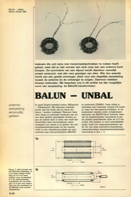 BALUN - UNBAL - antenne-aanpassing eenvoudig gedaan