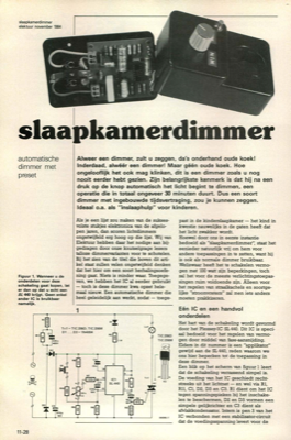 slaapkamerdimmer - automatische dimmer met preset