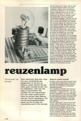 reuzenlamp - showmodel van formaat