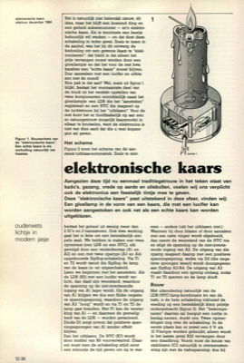 elektronische kaars - ouderwets lichtje in modern jasje