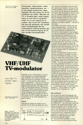 VHF/UHF TV-modulator - voor elke TV zonder video-ingang