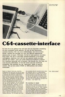 C64-cassette-interface - het alternatief