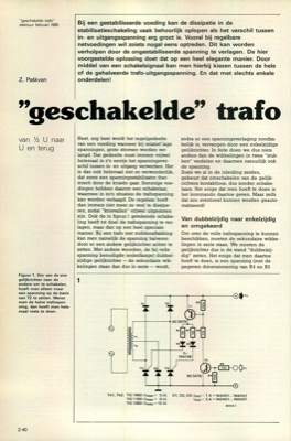 ""geschakelde"" trafo - van ½ U naar U en terug