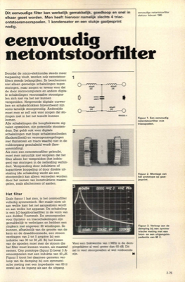 eenvoudig netontstoorfilter