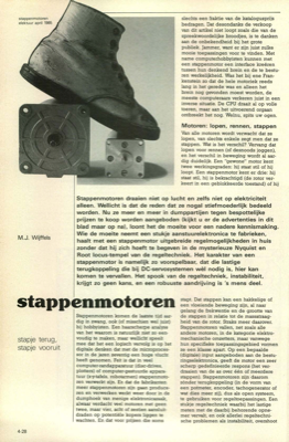 stappenmotoren - stapje terug, stapje vooruit