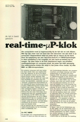 real-time-µP-klok - de tijd in beeld gebracht