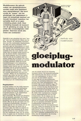 gloeiplugmodulator - starthulp voor modelmotoren