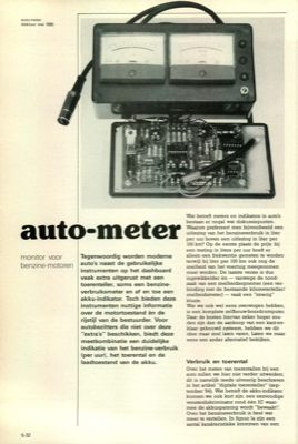 auto-meter - monitor voor benzine-motoren