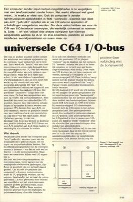 universele C64 I/O-bus - probleemloze verbinding met de buitenwereld
