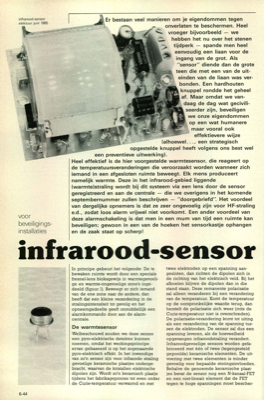 infrarood-sensor - voor beveiligingsinstallaties