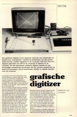 grafische digitizer - natekenen per computer