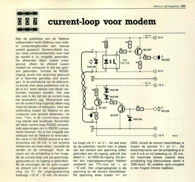 current-loop voor modem