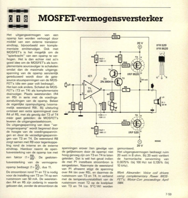 MOSFET-vermogensversterker