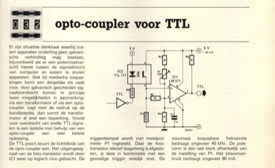 opto-coupler voor TTL
