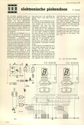 elektronische piekendoos