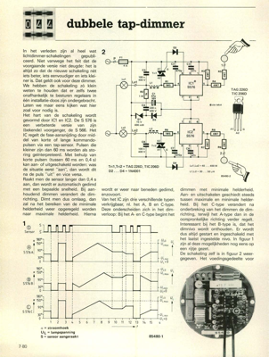 dubbele tap-dimmer