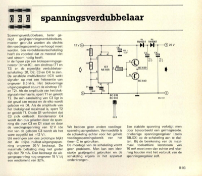 spanningsverdubbelaar