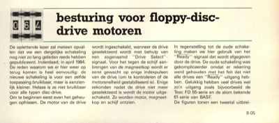 besturing voor floppy-disc-drice motoren