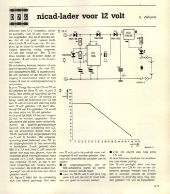 nicad-lader voor 12 volt