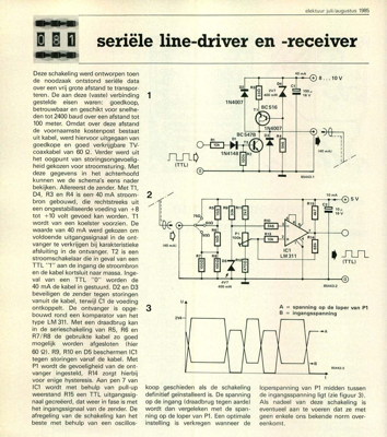 seriële line-driver en -receiver