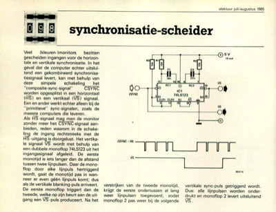 synchronisatie-scheider