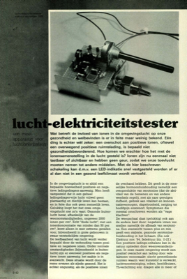 lucht-elektriciteitstester - een meetapparaatje voor luchtionenbalans