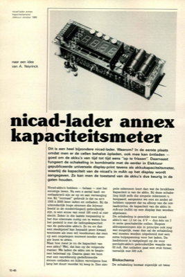 nicad-lader annex kapaciteitsmeter