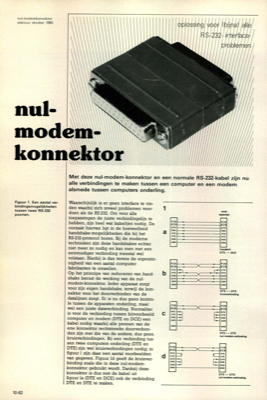 nul-modem-konnektor - oplossing voor (bijna) alle RS-232-interface-problemen