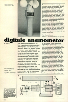 digitale anemometer - windsnelheidsmeter met digitale uitlezing