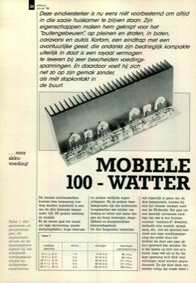 mobiele 100-watter - …voor akkuvoeding!