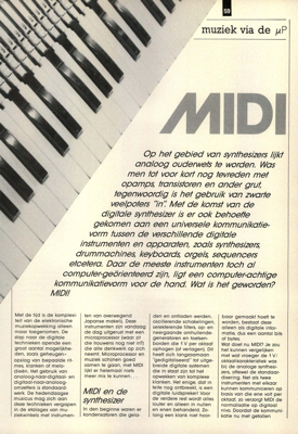 midi - muziek via de µP