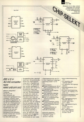 chip-selekt - 220 V/5 V-AC/DC-omzetter type MAX 610/611/612