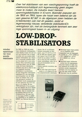 low-drop-stabilisators - minder spanningsval voor goede stabilisatie