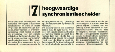 hoogwaardige synchronisatiescheider