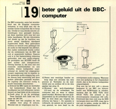 beter geluid uit de BBC-computer