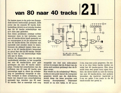 van 80 naar 40 tracks