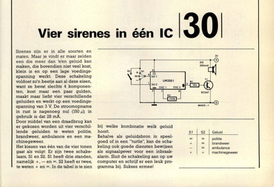 vier sirenes in één IC