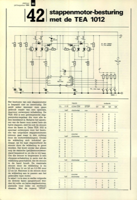 stappenmotor-besturing met de TEA 1012