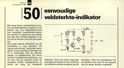 eenvoudige veldsterkte-indikator