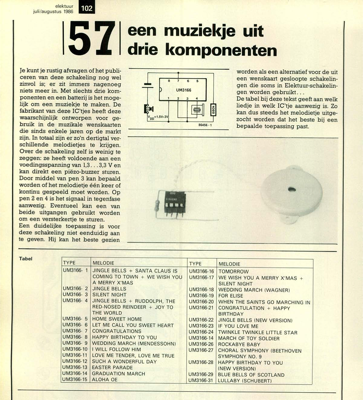 een muziekje uit drie komponenten