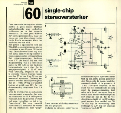 single-chip stereoversterker