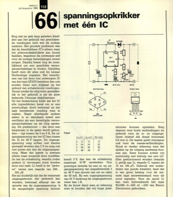 spanningsopkrikker met één IC