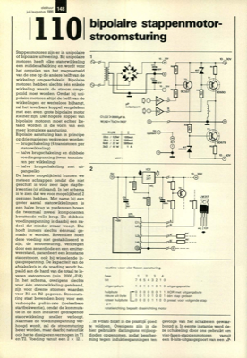 bipolaire stappenmotor-stroomsturing