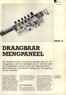 draagbaar mengpaneel (2) - uitgangsmodule 1