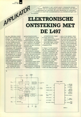 applikator: elektronische ontsteking met de L497